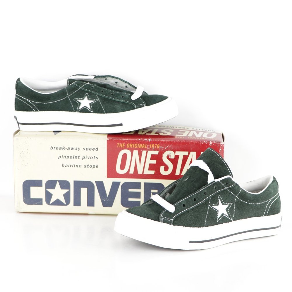 New Vintage 90s Converse One Star Suede Ox Shoes - Picture 1 of 8
